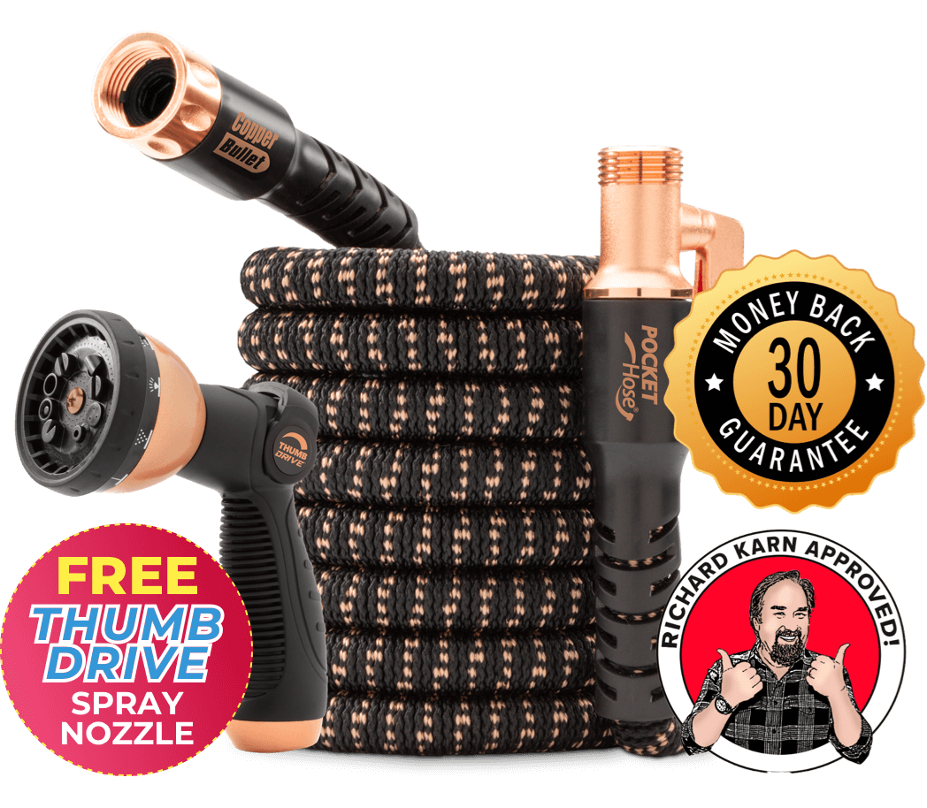 Pocket Hose Copper Bullet Coiled